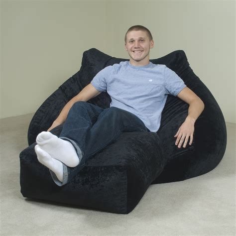 black bean bag chair adult.